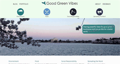 Desktop Screenshot of goodgreenvibes.org